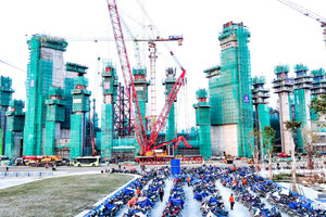 Sân vận động 135.000 chỗ lớn nhất thế giới của Vingroup sắp hoàn thành công đoạn quan trọng, loạt siêu trụ cao 25 tầng gấp rút dựng lên