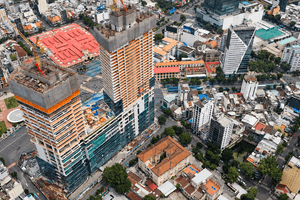 Tòa tháp đôi chọc trời 235m cao nhất thành phố giàu có của Việt Nam: Hình hài dần rõ nét, 2 năm nữa hoàn thiện