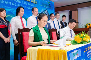 Vừa khánh thành bệnh viện hơn 38.000m2, Tập đoàn Nguyễn Hoàng ký thỏa thuận chiến lược với Vietcombank