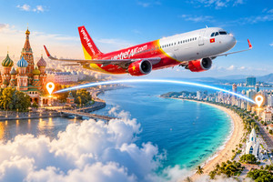Việt Nam lần đầu tiên mở đường bay thẳng nối 'đệ nhất quân cảng' đến quốc gia rộng lớn nhất thế giới