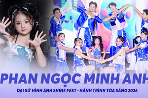 Phan Ngọc Minh Anh: 'Thiên thần kẹo bông' mang làn gió mới lạ và ngọt ngào tỏa sáng tại Shine Fest - Hành trình tỏa sáng 2026