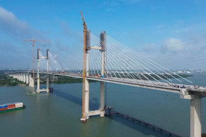 Chỉ ít ngày nữa, chính thức thông xe cao tốc gần 30.000 tỷ sở hữu 2 cầu dây văng có tĩnh không cao nhất cả nước