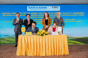 Nam A Bank (NAB) nhận khoản tài trợ 60 triệu USD từ FMO, tiếp tục mở rộng dòng vốn xanh quốc tế