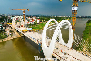Hà Nội: Diện mạo cầu Đuống mới vừa hợp long