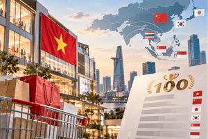 Thị trường bán lẻ Việt Nam lập kỷ lục khiến cả khu vực chú ý, loạt tên tuổi quen thuộc lọt top 100 châu Á