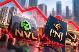 Gần 100 triệu cổ phiếu NVL, PNJ chờ khớp giá sàn: Nguy cơ bán giải chấp và thâu tóm