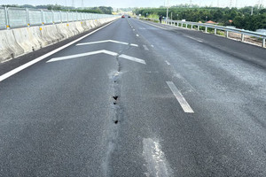 Tuyến cao tốc hơn 21.000 tỷ xuất hiện sụt lún nghiêm trọng sau 5 tháng vận hành