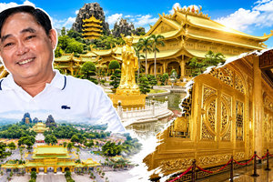 Giữa khu du lịch 6.000 tỷ lớn bậc nhất Đông Nam Á của vợ chồng ông Huỳnh Uy Dũng có Kim Điện 5.000m2 dát vàng 24K độc nhất vô nhị