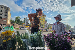 Hàng quán mở cửa trở lại trên tuyến Hoàng Cầu - Voi Phục mới