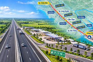 Sẽ có 4 trạm dừng nghỉ trên tuyến cao tốc 45.000 tỷ chạy xuyên miền Tây