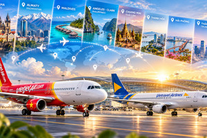 Hàng không Việt Nam liên tục mở đường bay mới, tăng tốc phủ mạng quốc tế