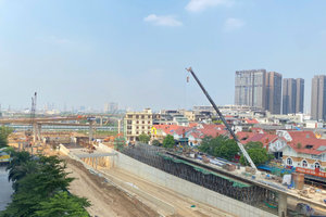 Đại công trường nút giao gần 2.400 tỷ kết nối đường Vành đai 3,5 với đại lộ hiện đại nhất Việt Nam