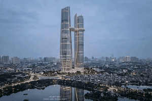 Cận cảnh khu đất sẽ xây tòa tháp đôi chọc trời 568m cao nhất Việt Nam