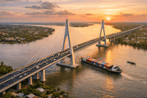 Miền Tây sắp xây dựng cây cầu dài 5km bắc qua dòng sông biểu tượng, tuổi thọ lên đến 100 năm