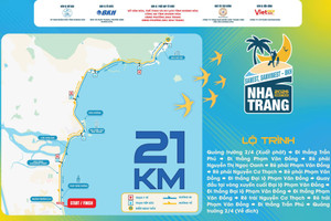 Nha Trang Night Run 2026 mở hành trình 21km qua Libera Nha Trang