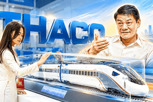 THACO bất ngờ trình làng mẫu tàu cao tốc dài 200m, 479 ghế ngồi, tốc độ tới 407 km/h