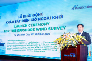 Pacifico Energy khởi động khảo sát điện gió ngoài khơi Việt Nam