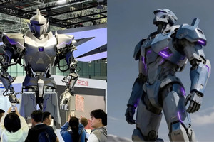 Xuất hiện robot hình người cao gần 4m, có thể nâng vật nặng hơn 500kg