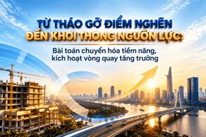 Từ tháo gỡ điểm nghẽn đến khơi thông nguồn lực: Bài toán chuyển hóa tiềm năng, kích hoạt vòng quay tăng trưởng