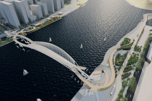 Chỉ ít ngày nữa, thành phố giàu nhất Việt Nam chính thức hợp long cầu đi bộ 1.000 tỷ bắc qua dòng sông biểu tượng