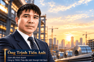 Giám đốc Kinh doanh Shengli Việt Nam: Ngành thép có thể bước vào chu kỳ cạnh tranh mới – từ áp lực nguồn cung đến cuộc đua giá trị