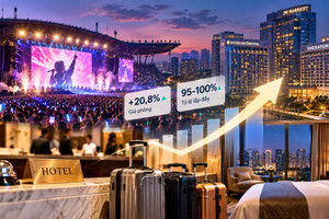 Concert kéo giá phòng khách sạn tăng tới 20,8%, bất động sản nghỉ dưỡng đứng trước bài toán lợi nhuận mới