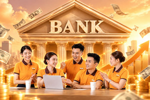 Ngân hàng có vợ chồng tỷ phú Phạm Nhật Vượng nắm gần 10% vốn tăng mạnh thu nhập nhân viên