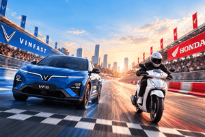 Bất ngờ đường đua doanh số: VinFast tăng tốc với ô tô điện, Honda vẫn bán hàng triệu chiếc