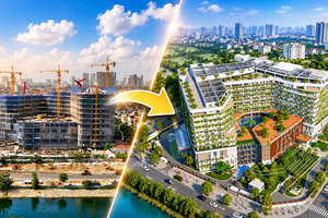Chính thức cất nóc bệnh viện đa khoa gần 2.000 tỷ, quy mô 300 giường giữa khu 'đất vàng' của Thủ đô sau nhiều năm chờ đợi