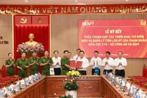 BIDV hợp tác Cục C10, triển khai dịch vụ quản lý tiền lưu ký cho phạm nhân