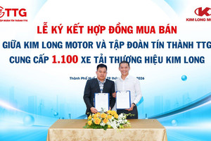 Thương vụ 1.100 xe tải: Cái bắt tay chiến lược giữa Kim Long Motor và Tín Thành TTG