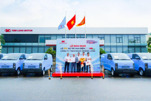 Lô 24 xe tải van điện GK48-EV đầu quân cho dịch vụ đô thị tại Đà Nẵng