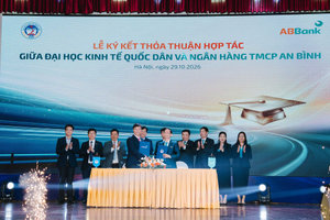 ABBank và Đại học Kinh tế Quốc dân ký thỏa thuận hợp tác, trao Quỹ học bổng Tài năng 10 tỷ đồng
