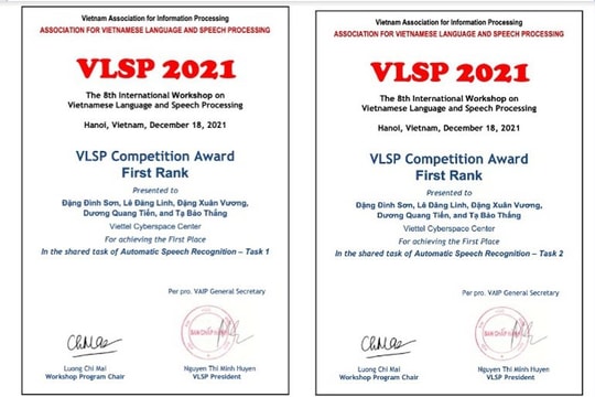 Viettel AI tiếp tục được xứng danh về giải Xử lý tiếng nói VLSP 2021
