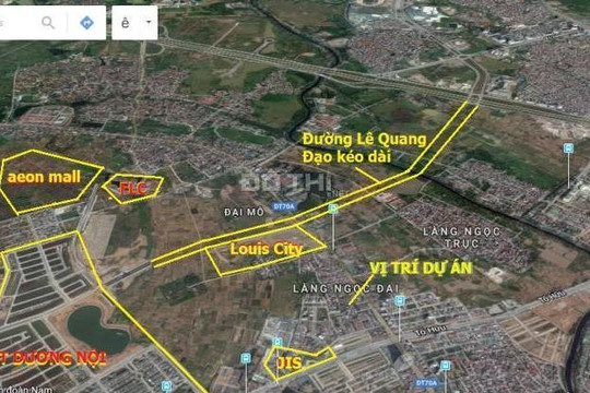 Loạt dự án được hưởng lợi nhờ tuyến đường Lê Quang Đạo kéo dài