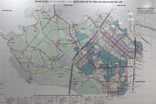 Mê Linh dự kiến “hồi sinh” 6 dự án đô thị nghìn tỷ 
 trong quý I/2022