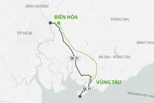 Bộ GTVT đề xuất Chính phủ đổi phương án đầu tư BOT cao tốc Biên Hòa – Vũng Tàu