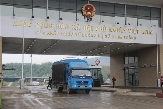 Tạm ngừng xuất khẩu hàng hóa qua cửa khẩu Kim Thành - Lào Cai