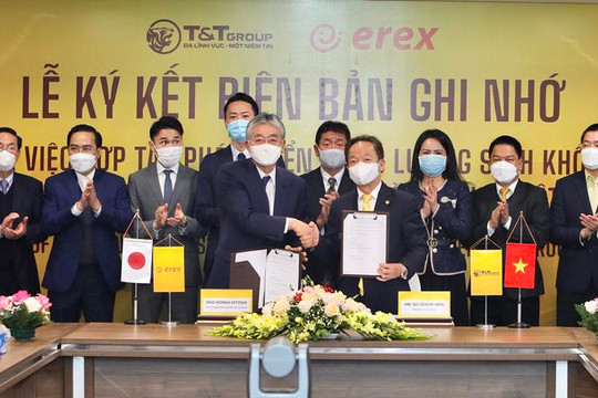 Tập đoàn EXREX Nhật Bản và T&T Group kí kết hợp tác trong lĩnh vực năng lượng sinh khối tại Việt Nam