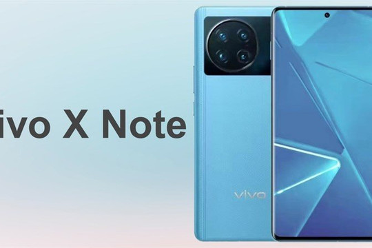 Vivo X Note lộ diện: Màn hình lớn cùng với chip Snapdragon 8 Gen 1