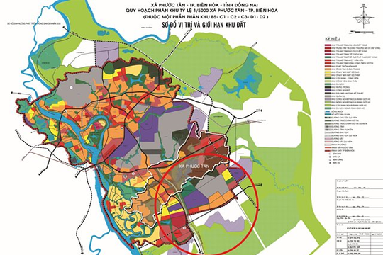 Đồng Nai quy hoạch Phân khu D2 hơn 2.200 ha tại TP Biên Hòa
