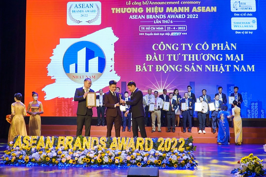 Bất động sản Nhật Nam đạt Top 10 Thương hiệu mạnh Asean