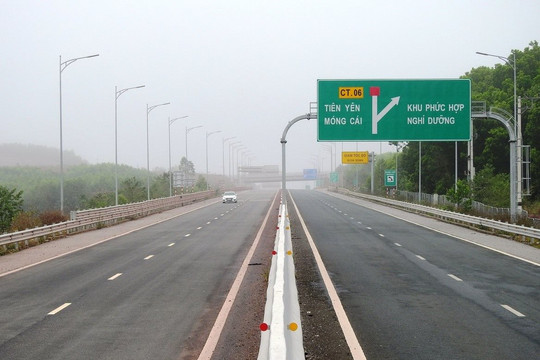 Cuối tháng 6/2022, hoàn thành cao tốc Tiên Yên - Móng Cái