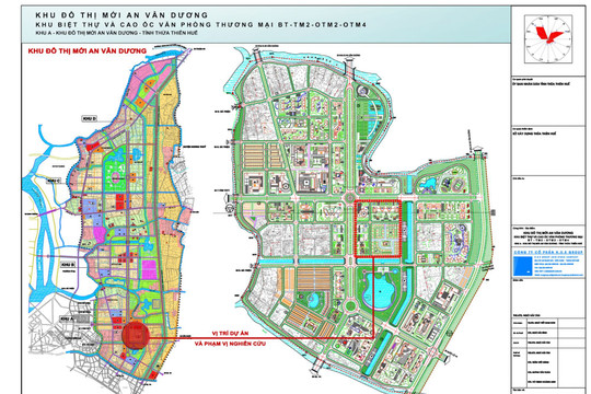 Thừa Thiên Huế chọn nhà thầu 3 dự án thuộc Đô thị mới An Vân Dương