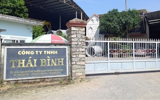 Quảng Nam xem xét xử lý Công ty TNHH Thái Bình do chiếm hơn 8.000m2