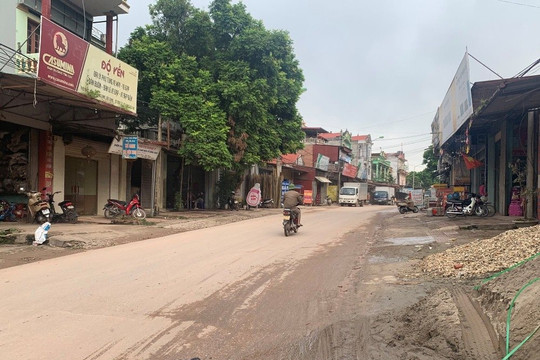 Bắc Giang: Dự án cải tạo đường tỉnh 292 còn nhiều vướng mắc