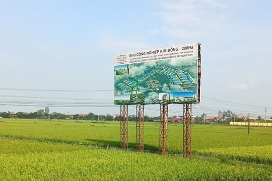 Hưng Yên thu hồi dự án Khu công nghiệp Kim Động
