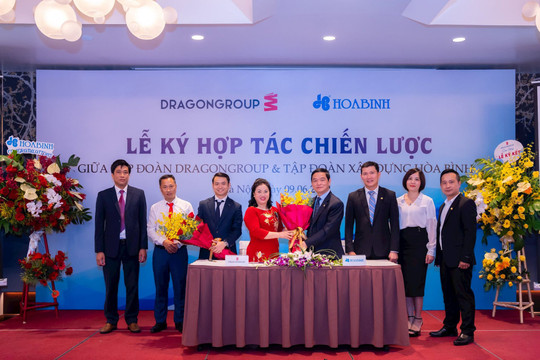 Tập đoàn Xây dựng Hòa Bình và Tập đoàn DragonGroup ký kết hợp tác chiến lược