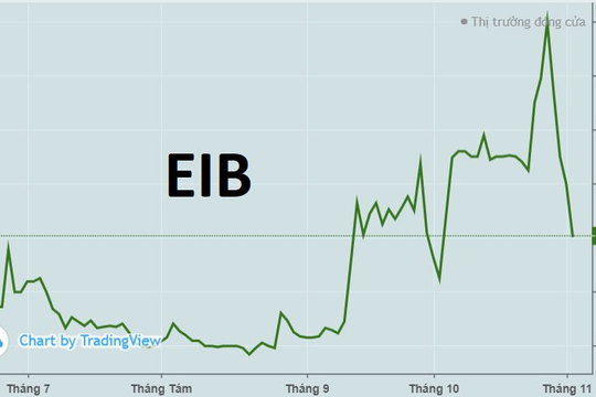 Cổ phiếu EIB (Eximbank) mất gần 20% sau 4 phiên: Điều gì đang xảy ra?