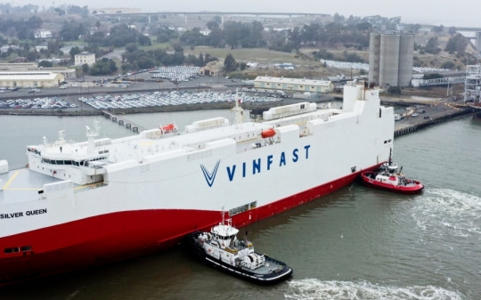 Xe điện VinFast chính thức cập cảng California tại Mỹ